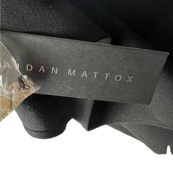 Aidan Mattox Embellished Black Midi Formal Dress or Short Kaftan in Size…​​ - Picture 15 of 16